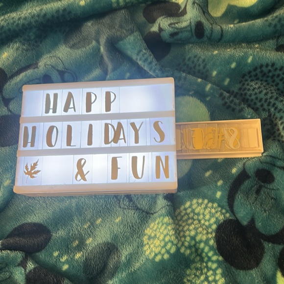 Lightbox with Gold Letters - Picture 3 of 3